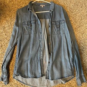 Charolette Russe button down jean shirt